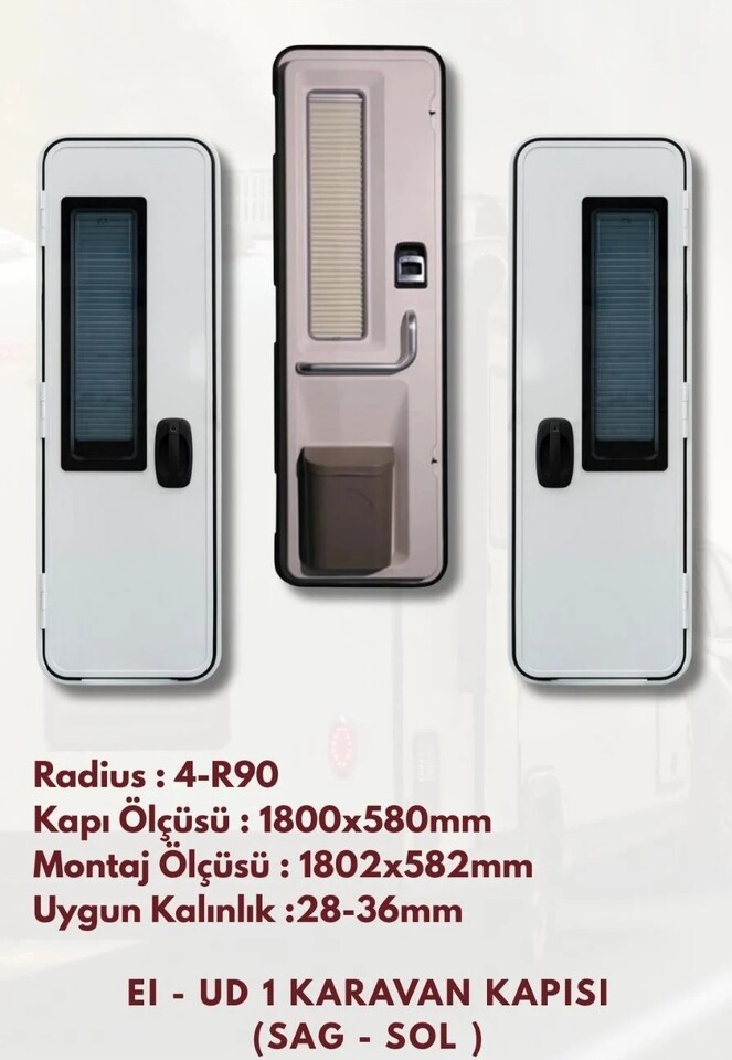 ÇEKME KARAVAN KAPISI 1800X580 EI -UD 1 SOL EVACOOL 180X58