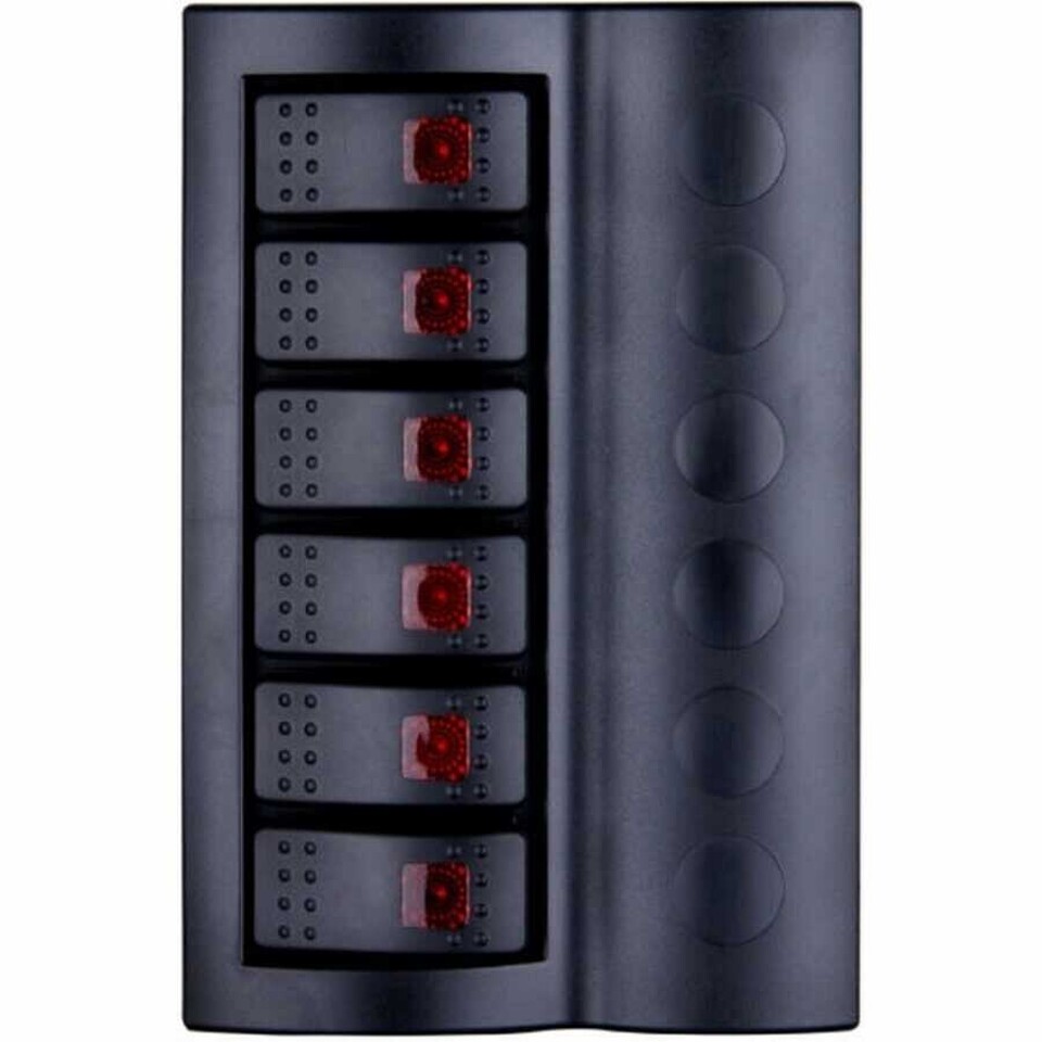 6 LI OTOMATİK SİGORTALI SWİTCH SİGORTA PANELİ LEDLİ IŞIKLI 120*185MM