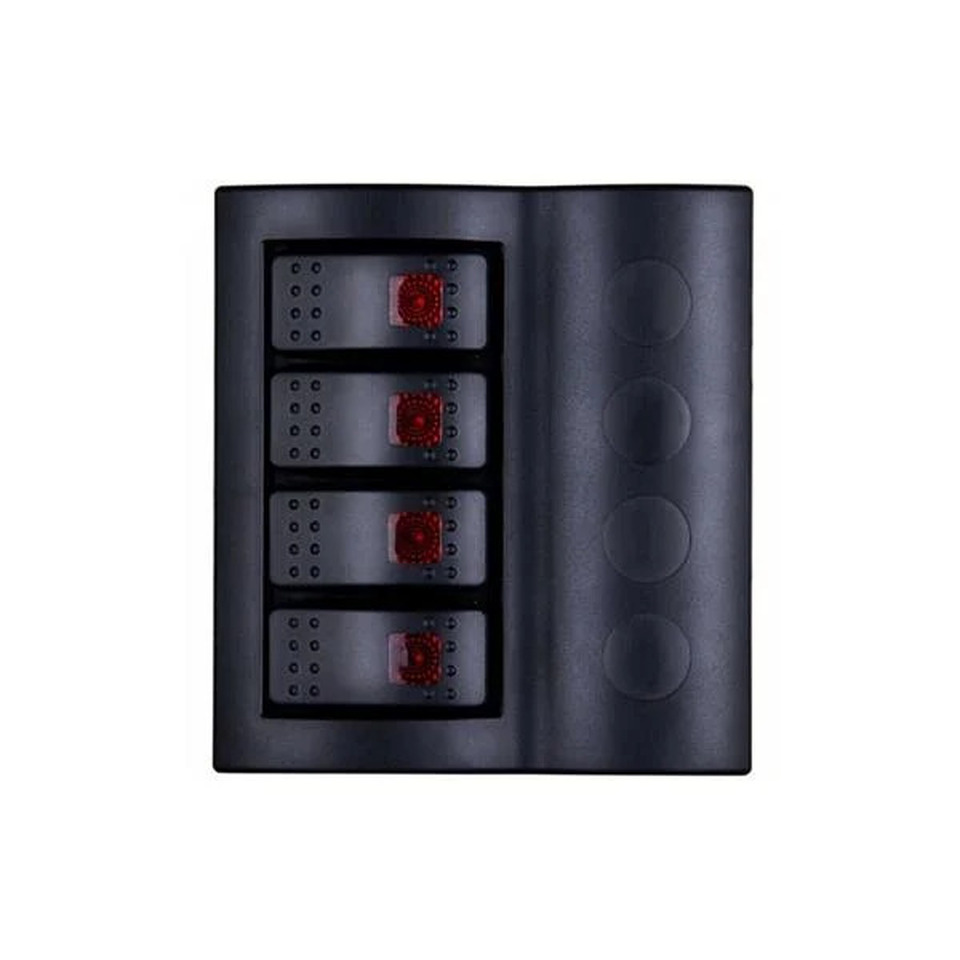 SİGORTA SWİTCH PANEL 4LÜ OTOM.SİGORTALI.LEDLİ.120*130MM