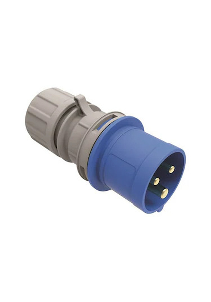 DÜZ FİŞ KAUÇUK IP44 16A 2P+N DIŞ 220V SAHİL BESLEME