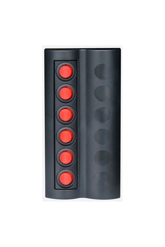 SWİTCH SİGORTA PANEL 6'LI OTOMATİK SİGORTALI KIRMIZI BUTON 90 X 185 MM LEDLİ 