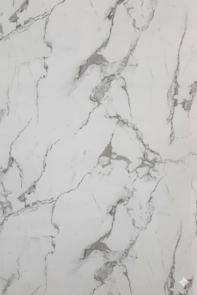 MARBLE SHEET 8071 122*244 2,5 MM AÇIK GRİ ÜZERİNE MERMER DESENLER