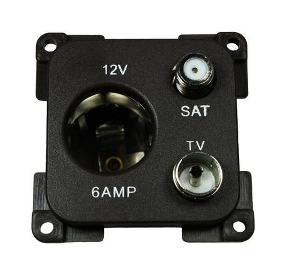 ÇOK FONKSİYONLU 12V PRİZ (C-LİNE ÇAKMAKLIK TV SAT) SİYAH