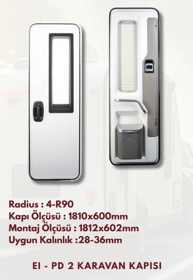 Eİ-PD 2 181X60 ÇEKME KARAVAN KAPISI EVACOOL