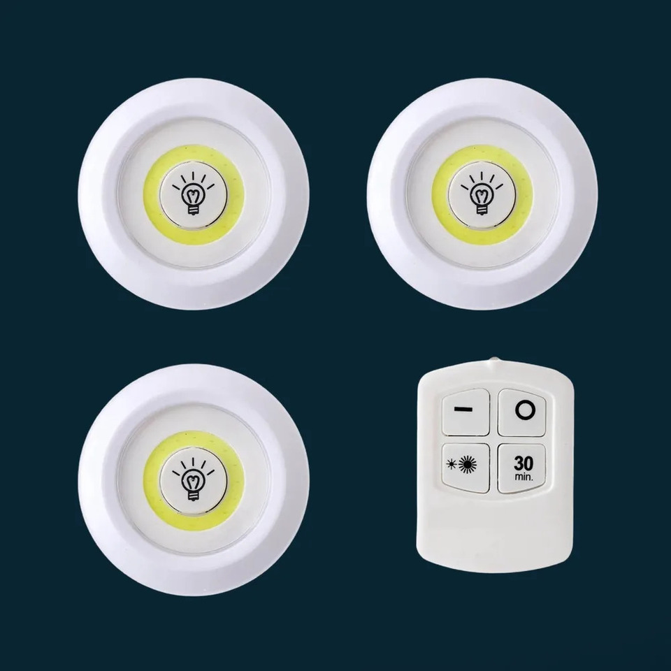 12V 3 LÜ KUMANDALI PORTATİF LED AYDINLATMA