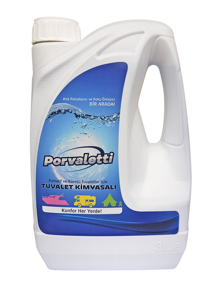 PORVALETTİ PORTATİF TUVALET SIVI  KİMYASALI 3 LT